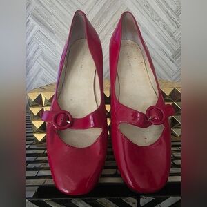 Bandolino Red Patent Leather Mary Janes
